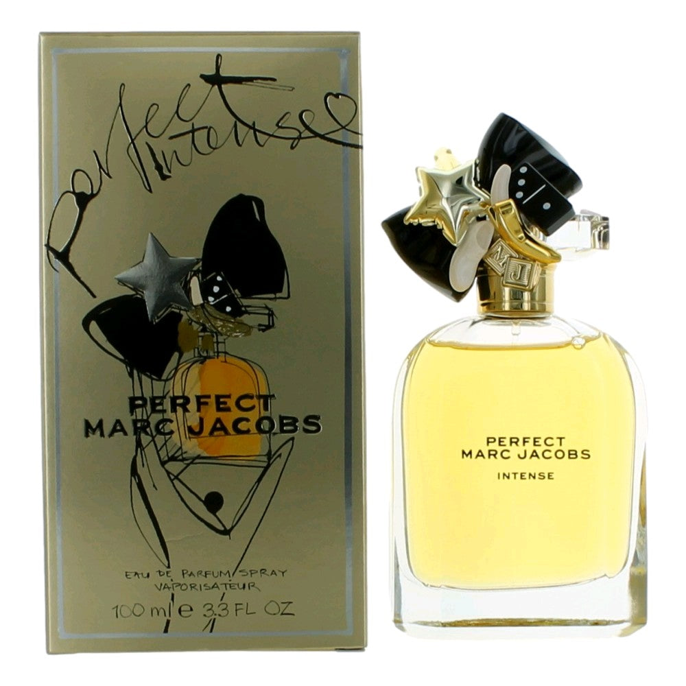 Bottle of Perfect Intense by Marc Jacobs, 3.3 oz Eau De Parfum Spray for Women